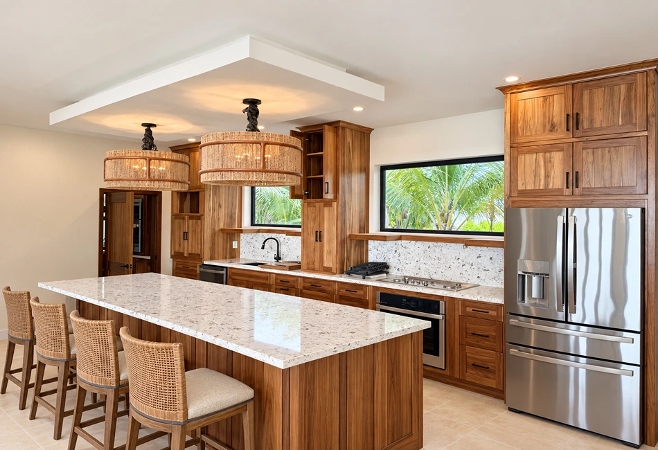 Cook meals together in the luxurious Reef View House kitchen. Credit - RVH