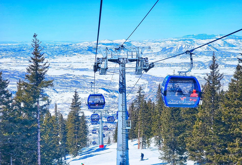 Vista Verde guests can enjoy downhill skiing and snowboarding at Steamboat Ski Resort. Photo credit: Nancy Schretter